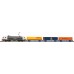 Set start cu locomotiva electrica si 3 vagoane portcontainer RENFE - H0 Piko 96900